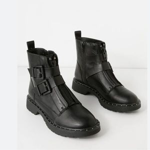 Dirty laundry Joplin Black Belted vegan leather Mid-Calf Boots